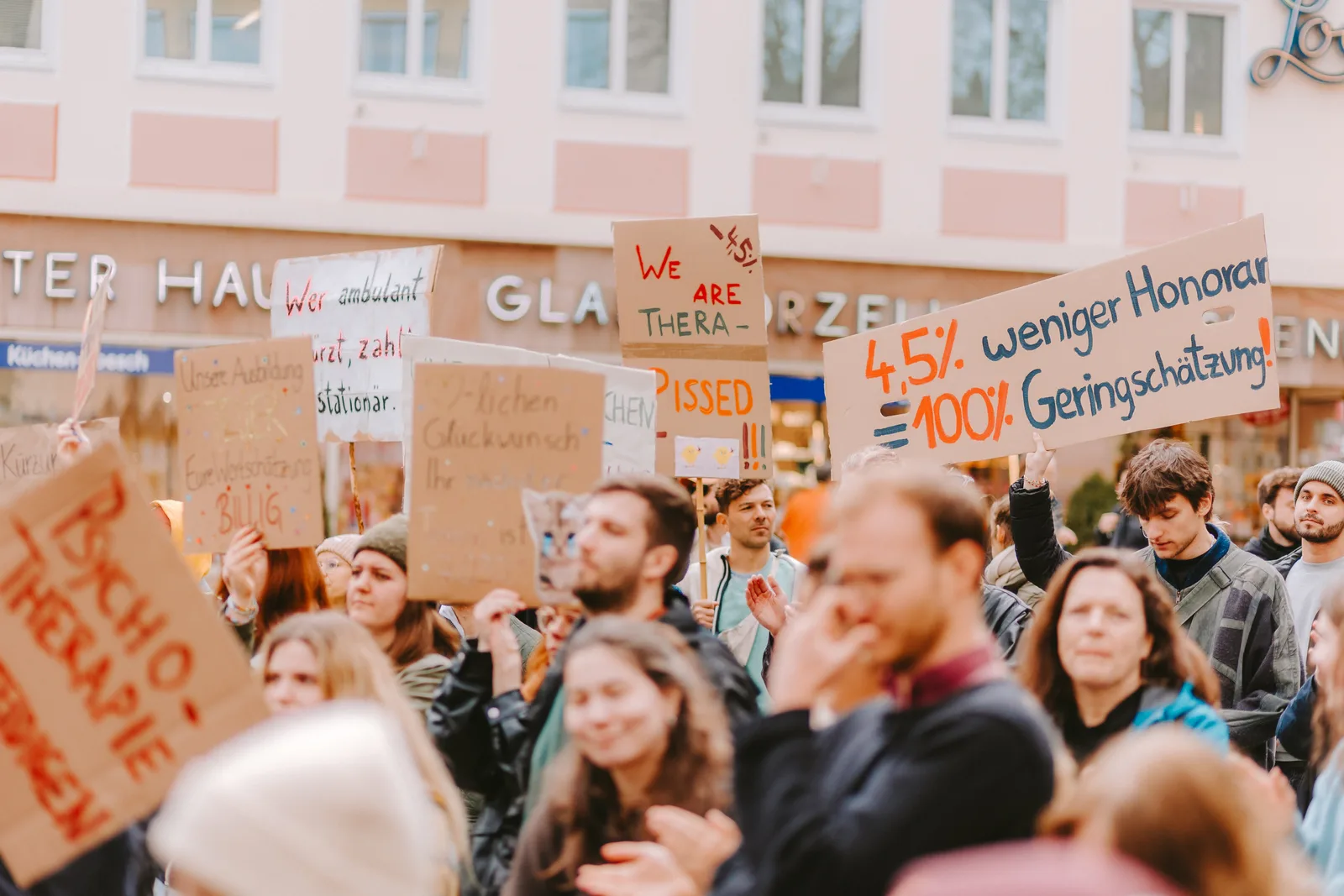 Demo der Psychotherapeut:innen